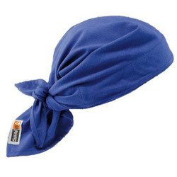 Chill-Its by Ergodyne Cooling Bandana, Universal, Blue 6710FR