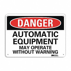 Lyle Danger Sign,7 in x 10 in,Aluminum U3-1120-NA_10x7