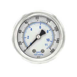 Pic Gauges Pressure Gauge,1/8 in. NPT,2 in. 202L-208F
