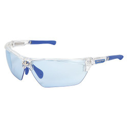 Mcr Safety Safety Glass,Light Blue Lens,Half-Frame DM1323PF