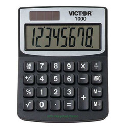 Victor Technology Desktop Calculator,3.3" W,1/2" H 1000