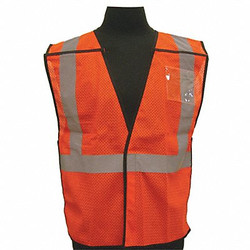 Kishigo High Visibility Vest,Class 2,S/M,Orange 1806-S-M