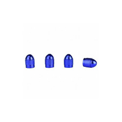 Slime Anodized Valve Caps,4 Pc.,Blue 20130