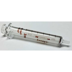 Fortuna Reusable Glass Syringe,3 mL,Luer Slip 7.102-29