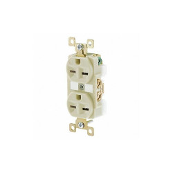 Sim Supply Receptacle,Ivory,15A,6-15R NEMA Config.  5662I