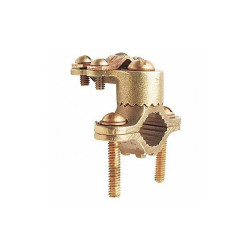 Burndy Connector,Bronze,Overall L 2.25in C11HD4/0DB