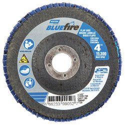 Norton Abrasives Fiber Disc,4 in Dia,5/8in Arbor,P80 Grit 66623399052