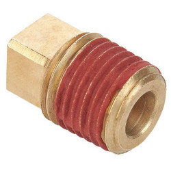 Parker Square Head Plug, Brass, 3/8 in, MNPT VS211P-6
