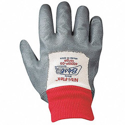 Showa Coated Gloves,White/Gray,9,PR 4000P-09