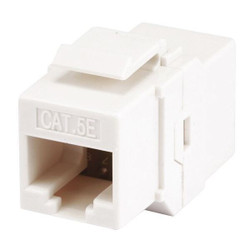 Monoprice Datacom Jack,Cat5,Inline Coupler,White  7302