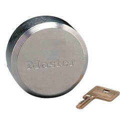 Master Lock Keyed Padlock,1 23/32 in,Round,Silver 6271NKAW600A