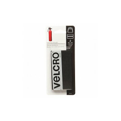 Velcro Brand Hook-and-Loop Fastener, Black, Strip 90199