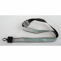 Quality Resource Group Lanyard,Safety Begins Here,PK10  23GLYSH