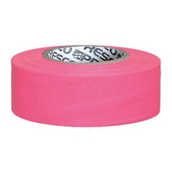 Manufacturer Varies Flagging Tape, Pink, 300 ft L, 1 3/16 in TXP-200