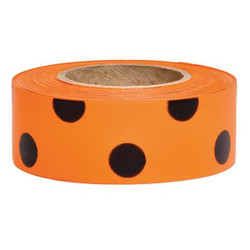 Presco Flagging Tape,Orange Glo/Black,150 ft PDOGBK-200