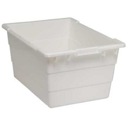 Quantum Storage Systems Cross Stking Ctr,White,Solid,PP TUB2417-12WT