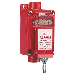 Federal Signal Fire Alarm Pull Station,Red MPEX