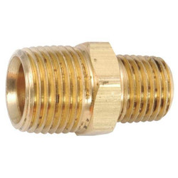 Manufacturer Varies Nipple,3/8 x 1/4 In,MNPT,Low Lead Brass 706123-0604