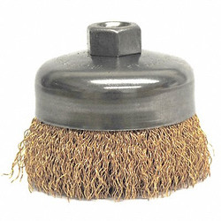 Weiler Crimped Wire Cup Brush,4 In.,0.020 In. 93816