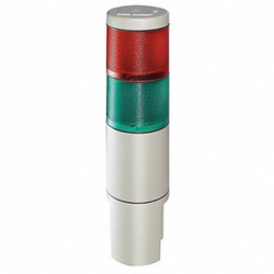 Federal Signal Status Indicator,Green/Red, 2-1/5 Dia MSL2-120GR