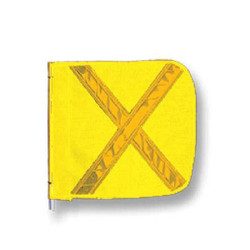 Checkers Replacement Flag, Reflexite X, Yellow FS8025-16-Y