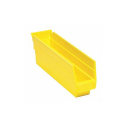 Quantum Storage Systems Shelf Bin,Yellow,Polypropylene,4 in QSB100YL