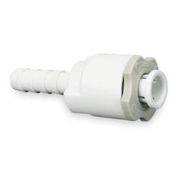 John Guest Adapter,1/4 In. Tube Od,Wh,PK10 CI270808W-PK10