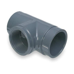 Manufacturer Varies Tee, 1 in Pipe Size, Schedule 80, PVC 802-010
