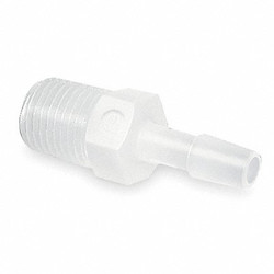 Eldon James Adapter,Thread To Barb,Poly,1/2 In,PK10 A8-10HDPE