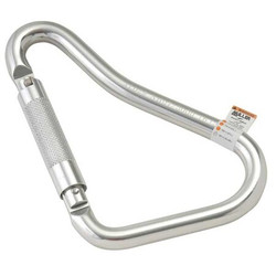 Honeywell Miller Carabiner,Pear,Silver  18D-2-Z7/