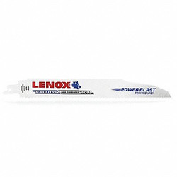Lenox Reciprocating Saw Blade,TPI 6,PK25 20523B966R