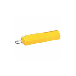 Checkers Airplane Chock,4 In H,Urethane,Yellow AC4614-LR