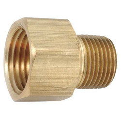 Manufacturer Varies Adapter, Brass, 1/2 in, FNPT x MNPT 706120-0808