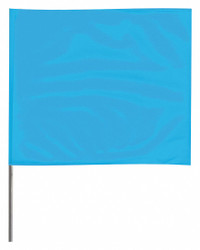 Sim Supply Marking Flag, 36", Glo Blue,PVC,PK100  4536BG-200