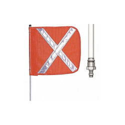 Checkers Warning Whip,3 ft.,Includes Flag FS3X-QD-O