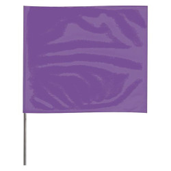 Manufacturer Varies Marking Flag,15", Purple,PVC,PK100 2315PP-200