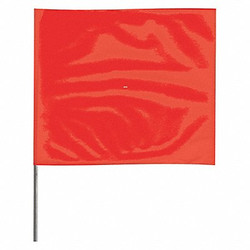 Sim Supply Marking Flag,18", Red,PVC,PK100  4518R-200