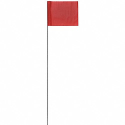 Presco Marking Flag,Red,Blank,PVC,PK100 2321R-200