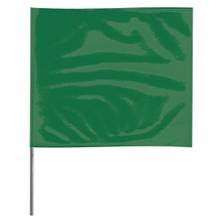 Manufacturer Varies Marking Flag,18", Green,PVC,PK100 2318GBK-200