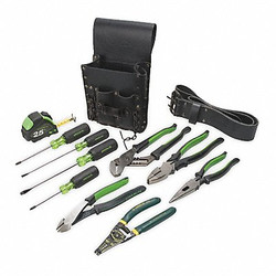 Greenlee General Hand Tool Kit,No. of Pcs. 12 0159-13