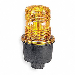 Federal Signal Low Profile Warning Light,Strobe,Amber LP3P-120A