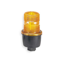 Federal Signal Low Profile Warning Light,Strobe,Amber  LP3P-120A