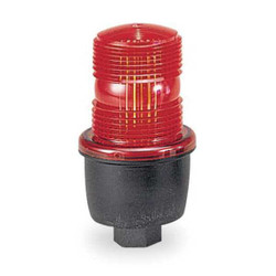 Federal Signal Low Profile Warning Light,Strobe,Red LP3P-120R