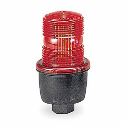 Federal Signal Low Profile Warning Light,Strobe,Red LP3P-120R