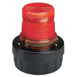 Federal Signal Warning Light w/Sound,LED,Red,120VAC AV1-LED-120R