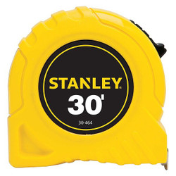 Stanley Tape Measure,1Inx30 ft.,Steel 30-464