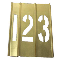 Sim Supply Number Stencils,Brass, 15PCS  20Y511