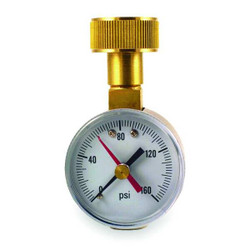 Duro Pressure Gauge,Max. Reading,2 In 18C829