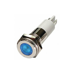 Sim Supply Flat Indicator Light,Blue,24VDC  24M102