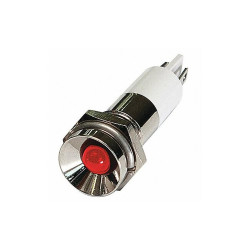 Sim Supply Protrude Indicator Light,Red,12VDC  24M084